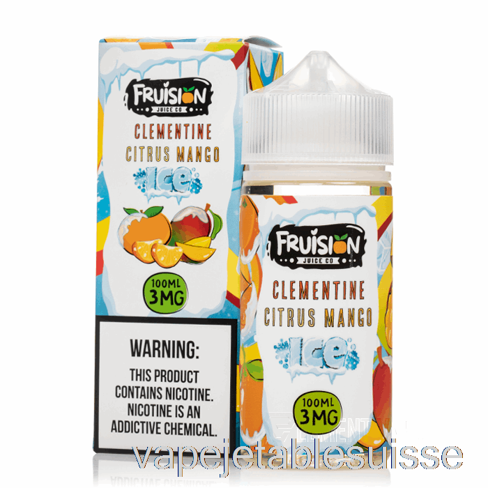 Vape Suisse Glacé Clémentine Agrumes Mangue - Fruision Juice Co - 100ml 3mg